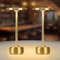 HAPYGI 5200mAh Rechargeable Cordless LED Table Lamps Touch Sensor Light, 3-Levels Portable Dimming Wireless Battery Operated Lamp,Night Light/Restaurant Table/Outdoor/Coffee/Bar (Gold Set of 2)