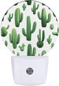 EKOBLA Cactus Plug-in Night Light, Green Cactus with “Stuck On You” Quote LED Nightlight with Auto Sensor for Home Decor