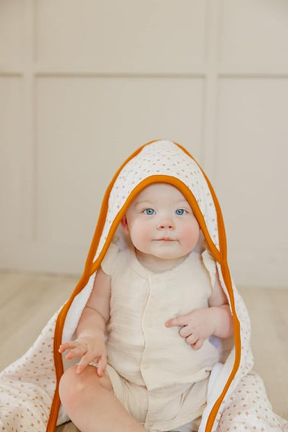 Copper Pearl Hooded Bath Towels Premium Knit/Terry Cloth Baby Towels with Hood, Pockets, and Cool Designs - Great to Gift and Make Bath Time Fun - Baby Bath Towel, Hunnie