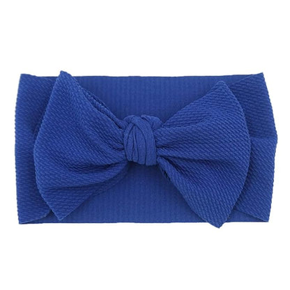 KIDOCHEESE Baby Girl Oversized Bows Headbands: Elastic Nylon Hair Wraps with Large Bows for Newborns, Infants, Toddlers and Kids