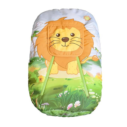 Cute Cartoon Infant Car Seat Covers, Soft Warm Breathable and Windproof Canopy for Baby Car Seat (Cute Lion)