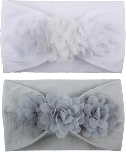 WZT Stretchy Knot Nylon Baby Headbands For Newborn Baby Girls Infant Toddlers Kids Bows Child Hair Accessories