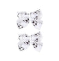 Soccer Hair Accessories, Soccer Hair Bows, Soccer Ball Bow，Soccer Ribbon Bow Hair Clips ，bows Hair Accessories for girls.A (white)