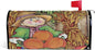 WOOR Harvest Fall Scarecrow Decorative Autumn Pumpkin Magnetic Mailbox Cover MailWraps Garden Yard Home Decor for Outside Oversized-25.5" x20.8"