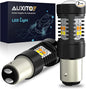 AUXITO 1157 Switchback LED Turn Signal Light Bulbs 2057 2357 7528 BAY15D P21/5W White/Amber Dual Color LED Bulbs with 3030SMD Chipsets for Turn Signal Blinker Parking Daytime Running Tail Lights