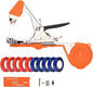 FUNTECK Garden Plant Tying Machine Branch Tape Tool for Vine, Tomato, Cucumber, Grape & Floral Support | Heavy-Duty Handheld Plant Binder with Durable Tape & Ergonomic Grip, Orange