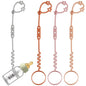 Toy Safety Straps, 4 Pack Silicone Sippy Cup Straps, Sippy Cup Leash for Baby, Keep Bottles and Sippy Cups Close at Hand and Off the Ground or Floor (4PACK, Blush/Muted/Clay/Gray)