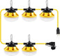 50FT Construction String Lights LED Industrial Grade Best for Construction Sites, Renovation, Walkways,Patio，Mine cave, Outdoor, and Other Outdoor Lighting Solutions Use,Free for Climbing Hook
