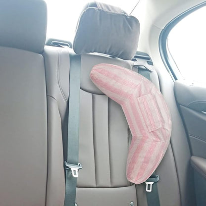 PENINSULA LOVE Kids Car Travel Pillow Car Seat Belt Pillow Cute Plush Headrest Neck Cushion Safety Strap Cover Universal Fit