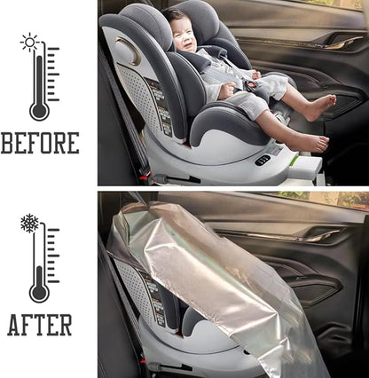 Car Seat Sun Shade Cover Baby car seat Cooler Infant Car Seats Heat Protector Keeps Your Toddler Baby Seat at a Cool Temperat