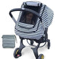 Car Seat Covers for Babies,Baby Car Seat Cover for Boys Girls,Windproof Infant Carseat Cover,Kick-Proof Car Seat Canopy with Breathable Mesh Peep Window,(Black)