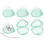 Nisxabebe Pacifier Case,6 Pack BPA Free Pacifiers Holder Case with Lanyard for Diaper Bag,Pacifiers Container Box for Baby Binky Nipple Travel,Essential Pacifier Accessories,Easy to Clean, Green