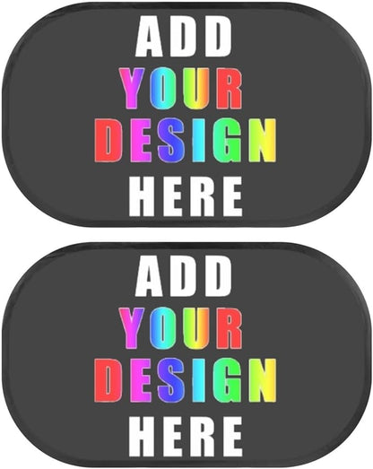 Bulopur Personalization Window Shades 2 Pack Baby Window Shades for Car Cute Design Car Sun Shade Side Window Glare Shield Protection Car Interior Automotive Universal Car Sun Shades