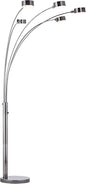 Artiva USA Micah - 5 Arc Floor Lamp w/Dimmer Switch, 360 Degree Rotatable Shades - Bright & Attractive, Brushed Black Nickel