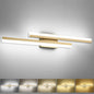 PRESDE 32 Inch LED Bathroom Light Fixtures Over Mirror Brushed Gold Vanity Light Modern Bath Lighting Bar 5CCT