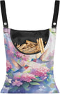 Hummingbird and Flower Clothes Pin Hanging Bag