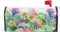 ALAZA WOOR Blooming Cactus Succulents and Flowers Magnetic Mailbox Cover MailWraps Garden Yard Home Decor for Outside Standard Size-18"x 20.8"
