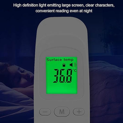 Thermometer for Adults and Baby, Forehead Digital Thermometer, Non Infrared Thermometer, Accurate Reading and High Temperature Alarm, Memory Recall
