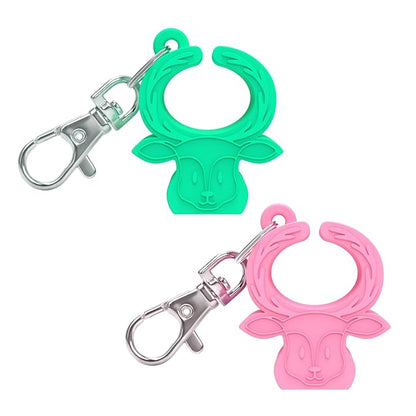 MORLIKE LIVING Silicone Buckle Release Tool, Unbuckle Assistant, Easy Buckle Release Aid for Parents and Caregivers to Unbuckle (Pink-Green)