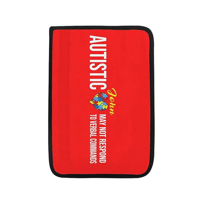 Autistic May Not Respond Seat Belt Cover Special Need Autistic Car Seat Belt Covers for Kid Children Autsim Awareness Medical Alert Seat Belt Cover 2