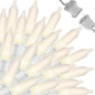LAMPHOME 100 Count White Frost Christmas Lights,Mini Clear Lights 21ft White Wire Christmas Tree String Lights Set for Outdoor Indoor Christmas Decorations Wedding Decorations Valentines Day Decor