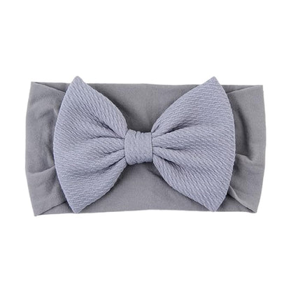 Toptim Headbands Solid Bows for Baby Girls' Comfortable Headwraps for Newborn Infant Toddler Kids 11-Pack