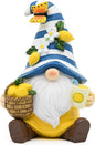 Christmas Lemon Decor Gnome, Mediterranean Decor Resin Figurines, Lemon Party Decoration for Garden Kitchen Tiered Tray, Gnome Lover
