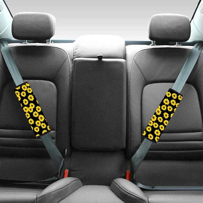 Showudesigns Leopard Seatbelt Strap Cover for Women/Cheetah Seat Belt Covers for Cars Handbag Carmera Backpack Straps Shoulder Pad Cushion - Soft Comfort 2 Pack