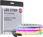 BTF-LIGHTING WS2811 Smart IC RGB FCOB COB LED Strip, UL Listed 630LEDs/m High Density Color Chasing Uniform Light, DC24V 9.8FT 10mm Width Tape Light for Home Party DIY Decor(No Adapter or Controller)