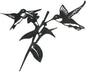 METALBIRD - Hummingbird Honeys - Outdoor Tree Ornaments in Corten Steel - Metal Art Proudly Made in The USA