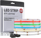 BTF-LIGHTING FCOB COB RGBCCT Color Changing LED Strip,UL Listed 960LED/m High Density 16.4FT RGB+Tunable White 3000K-6000K DC12V 12mm Width Flexible Light for Home Decor(No Adapter or Controller)