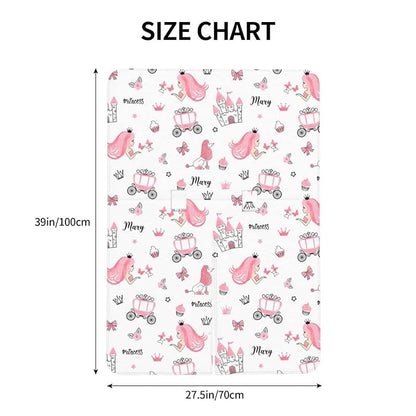 Personalized Baby Car Seat Canopy for Babies with Name, Custom Car Seat Covers for Girls, Infant Opening Minky Nursing Breastfeeding Stroller Cover Carseat Canopies for Newborn (Crown Girl)