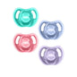 Tommee Tippee Ultra-Light Silicone Pacifier,18-36 Months,Symmetrical One-Piece Design,BPA-Free Silicone Binkies,Pink/Violet/Green,(Pack of 48)