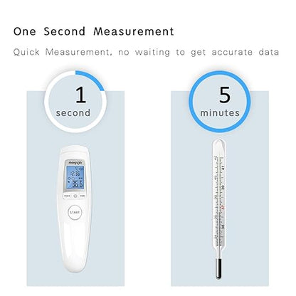 Infrared Forehead Thermometer, maguja Touchless Digital Infrared Thermometer for Adults, Kids, Baby with 3 in 1 Digital LCD Display for Forehead, Body with Fever Alarm and Memory Function