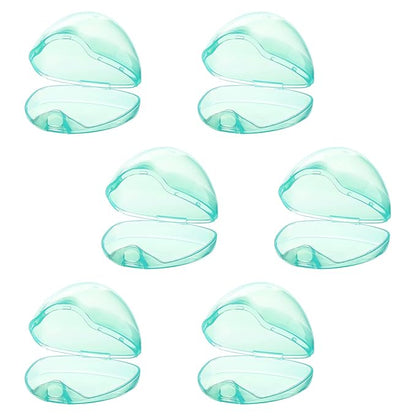 Accmor Pacifier Case, Pacifier Holder Case, Pacifier Container for Travel, BPA Free,Transparent Green, 6 Pack