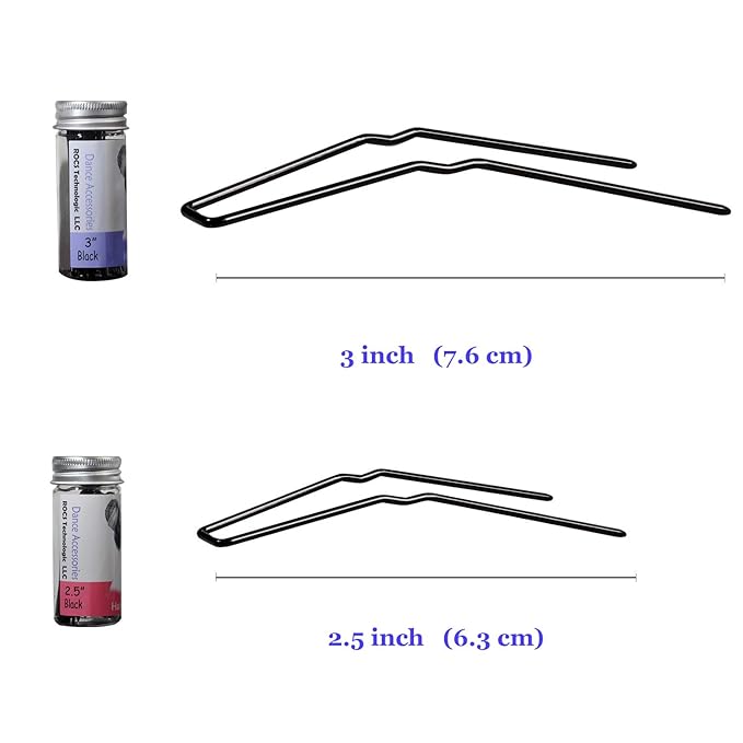 Hairpins for Bun ROCST Bobby Pins Clips for Ballet Woman girl Hairdressing salon (2 inch, Brown12pcs) (Blonde, 2 inch (Pack of 12))