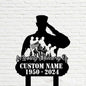 Custom Soldier Memorial Stake – USA Army Metal Grave Marker, Veteran Garden Yard Stake Outdoor Decor (Fallen Soldier Memorial)