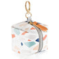 Pacifier Case with Clip, Holder Pouch for Diaper Bag, Holds 2 Pacifiers, Colorful Stone