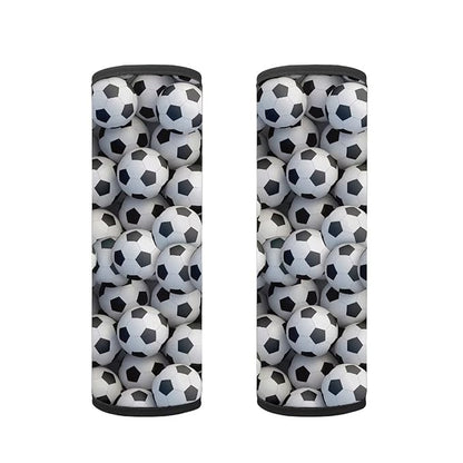 AFPANQZ Football Pattern Car Seat Belt Pads Covers Set for Kids Boys Soft Safety Seatbelt Pad Cushion Shoulder Stripe Padfor Children Car Seats Accessories Decor 2 Pieces Set