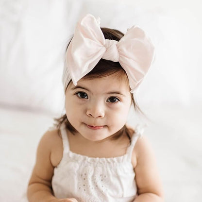 Baby Bling 2PK FAB-BOW-OUS®: rose quartz + ballet pink