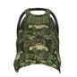 Personalized Baby Car Seat Canopy for Babies with Name, Custom Camo Car Stroller Car Seat Covers for Boys Girls, Minky Nursing Carseat Cover for Breastfeeding, Car Seat Canopies for Infant Newborn