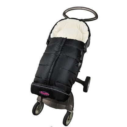 German Designed Universal Stroller Footmuff, 5 Way Zippers Style for Baby Easy in & Out of Water Repellent Winter Stroller Bunting Bag, Height/Temperature Adjustable Anti-Kick Stroller Sleeping Bag