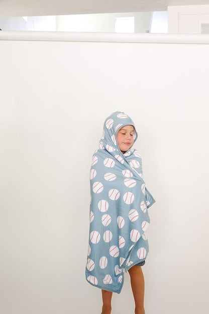 Copper Pearl Hooded Bath Towels Premium Knit/Terry Cloth Toddler Towels with Hood, Pockets, and Cool Designs - Great to Gift and Make Bath Time Fun - Big Kids Hooded Towel, Slugger