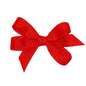Wee Ones Girls' Classic Grosgrain Hair Bows with Plain Wrap Center, No-Slip Hair Clip, Handmade, Red, Baby