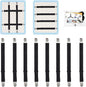 8Pcs Adjustable Bed Sheet Straps Clips, Elastic Mattress Sheet Fasteners Holder