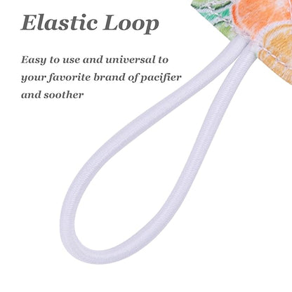 babygoal Fruit Pacifier Clips, 6 Pack Binky Paci Holder Leashes Fits for Most Baby Pacifiers and Binkies