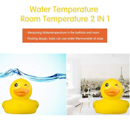 b&h Baby Bath Thermometer, The Infant Bath Floating Toy Safety Temperature Water Thermometer, Baby Bath Essentials (Winking Duck)