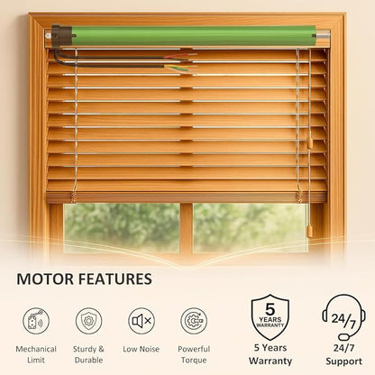 DC12V Dry Contact Motorized Roller Shade Motor Kit, 35mm Quiet Electric Blind Motor, RF Remote Automation Heavy Duty Motorize Persiana Existing Shades (10 N.m for Φ40mm (1.57") Octagonal Tube)