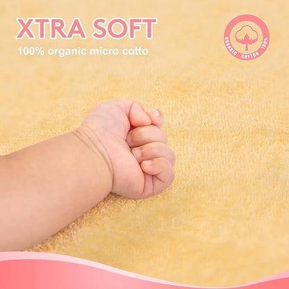 TBEZY Baby Hooded Towel with Unique Animal Design Ultra Soft Thick Cotton Bath Towel for Newborn (Fawn)