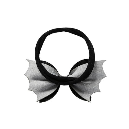Fancheer Baby Girls Glitter Black Bat Bow Headband Infant Toddler Birthday Party Hair Accessories